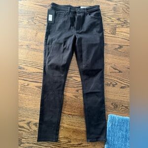 Rag & Bone  Black High-Rise Skinny Jeans